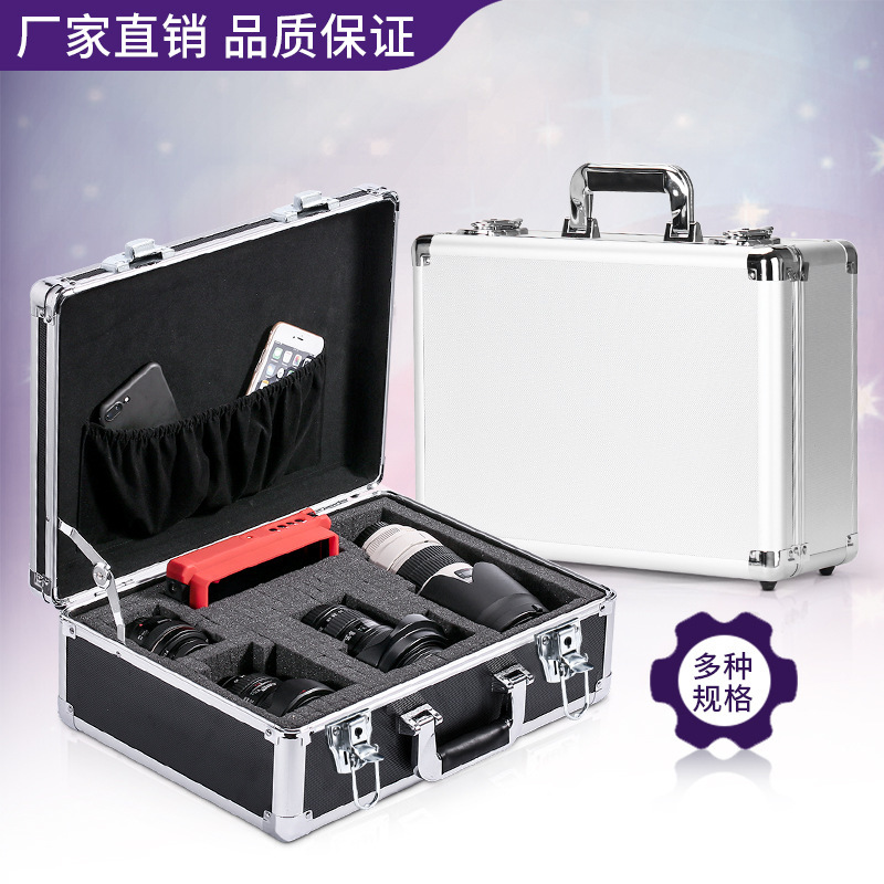 Spot Hardware Aluminum Alloy Tool Box Equipment Instrument Box Electrician Portable Car Aluminum Box Monitoring File Flight Case Spot Hardware Aluminum Alloy Tool Box Equipment Instrument Box Electrician Portable Car Aluminum Box Monitoring File Flight Case