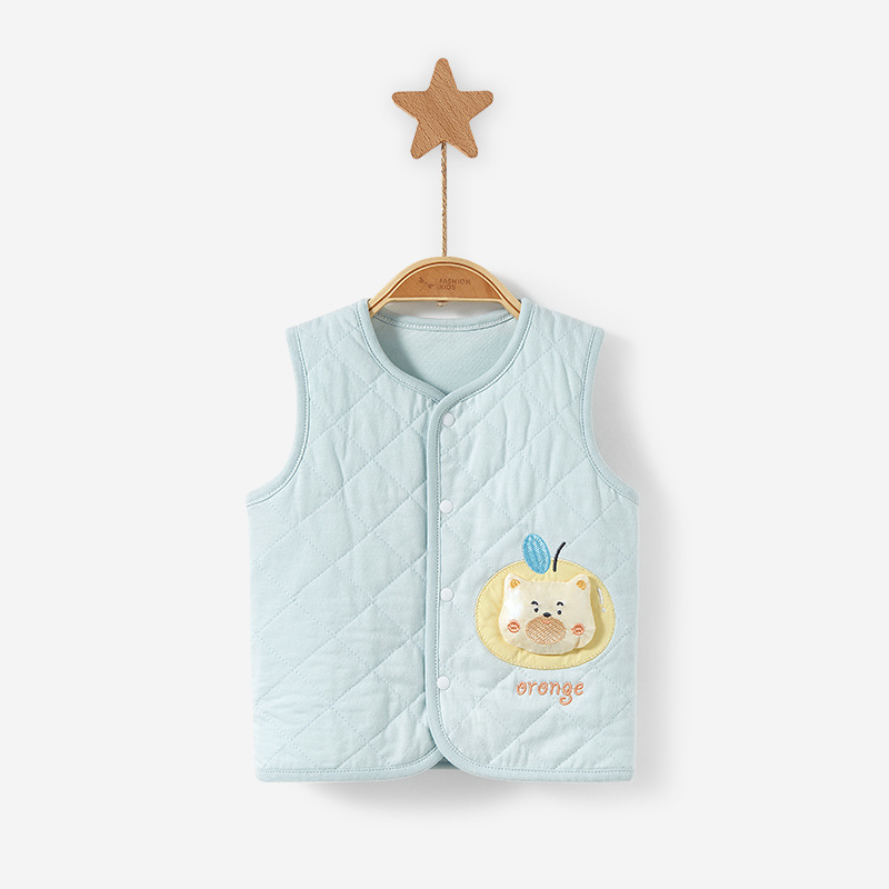 Chaleco de bebé otoño e invierno Bebé engrosado cálido cardigan chaleco niños y niñas chaleco Delgado acolchado abrigo ropa de invierno para niños image 9
