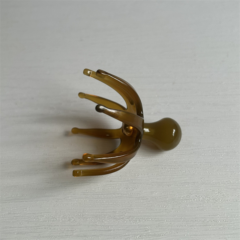Octopus Head Scalp Massage Comb Meridian Brush Tool for Scalp Care and Relaxation 7 x 6.5 cm details