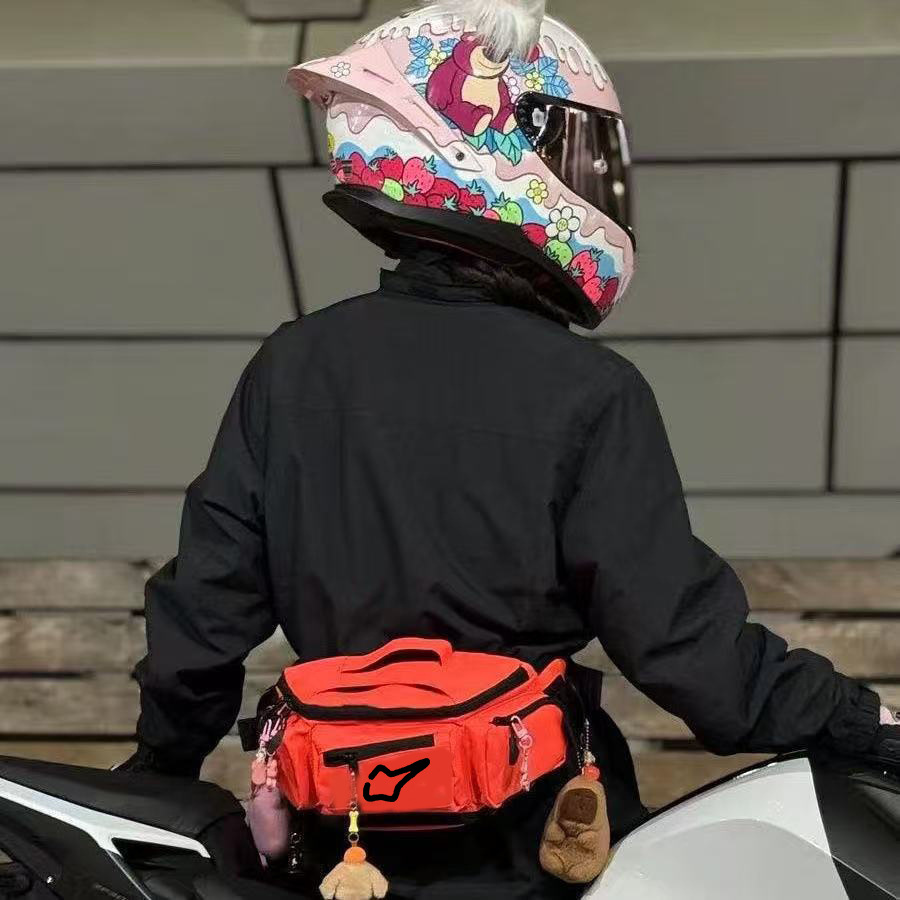 Cross-Border New Style Cycling Waist Bag, Motorcycle Men's Crossbody Bag, Rainproof Storage Bag, Casual Motorcycle Outdoor Sports Bag