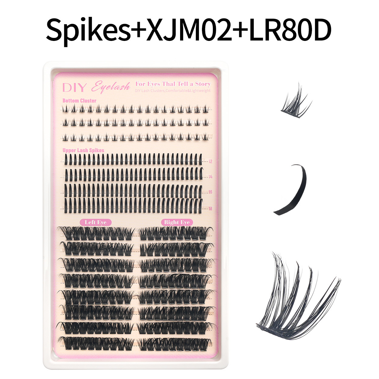 30D - 100D transfronterizos pestañas falsas de hadas bajo pestañas DIY Europa y América Amazon segmentación gradiente set de cabello