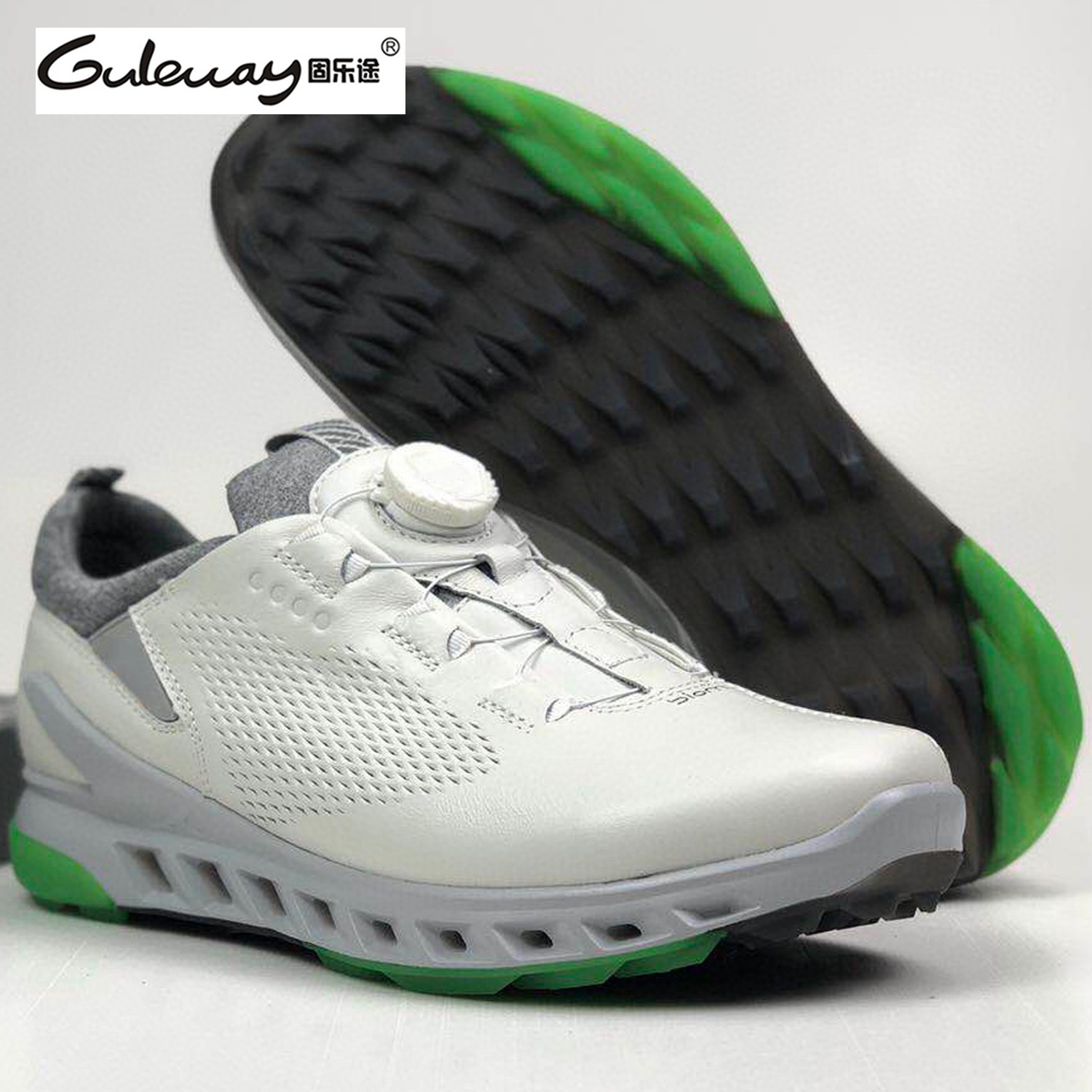 头层皮运动休闲时尚男式皮鞋健步透氧GOLF系列高尔夫男鞋102104