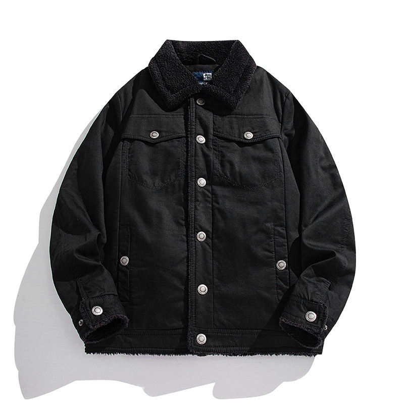 Herren Winterjacke Mit Plüschkragen Lässig Und Locker_voghion.com