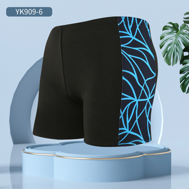 Pantalones de baño de talla grande personalizados ligeros para hombres pantalones de playa de aguas termales de ángulo plano anti-vergüenza pantalones de baño de secado rápido logotipo personalizado