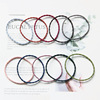 Simple pea solid color hair rope combination Korean head rope hair ring girls with hair leather rope rubber band cute