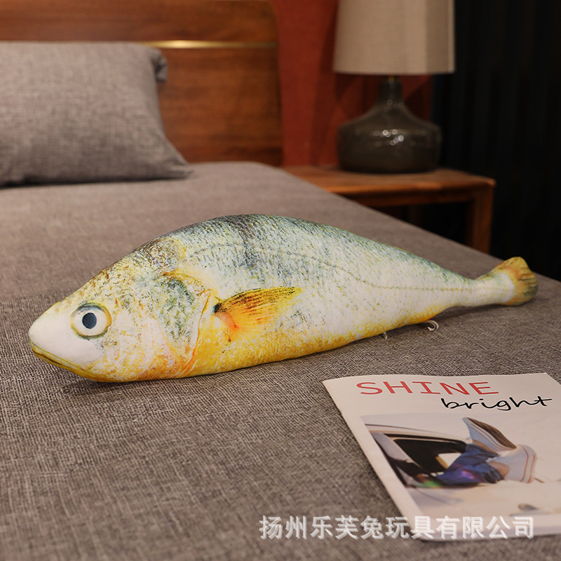 クリエイティブシミュレーション魚人形フナ鯉ぬいぐるみ睡眠枕水族館人形面白い猫布人形魚|undefined