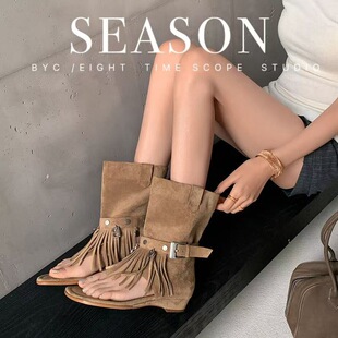 ��ʽ�L���K��Ͳ��ѥŮ�ļ��ָ�Ƥ��������ѥ�ӿ���ɫ�����r�bѥ