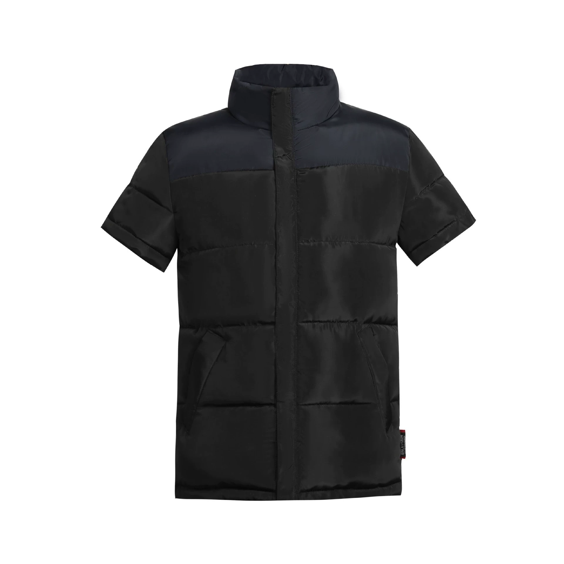 Пуховик с пухом, зимняя шапка, с коротким рукавом, плюс sizes