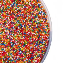 厂家直供130g瓶装彩色蛋糕糖珠耐高温烤箱西点烘焙混搭装饰彩糖珠