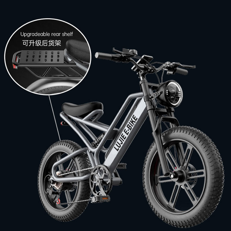 Exportación de marco de aleación de aluminio S9 delantero y trasero de goma de aluminio 20 neumáticos de cambio de velocidad 7 neumáticos gruesos de motocicleta de montaña