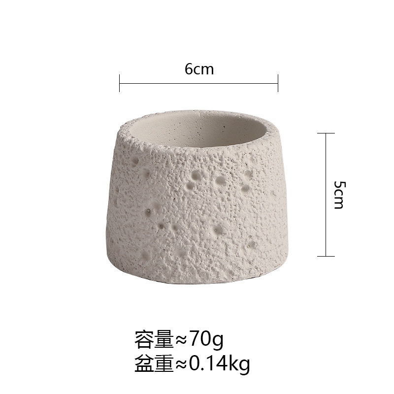 跨境哑光蜡烛容器空杯灌蜡水泥香薰蜡杯浪漫香氛礼物火山石蜡烛杯|undefined