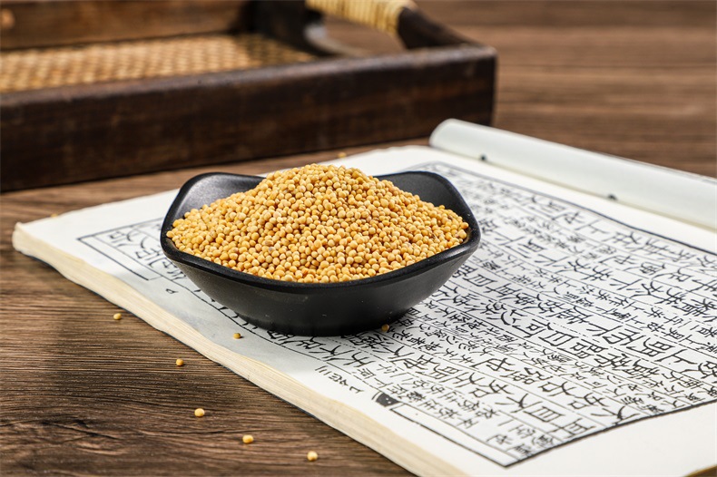 White Mustard Seed Bai Jie Zi Dried Herbal Seeds 500g Bulk Pack specifications