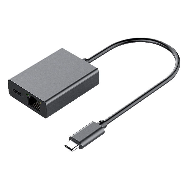 Тип-C к RJ45 гигабитная сетевая карта с быстрым зарядом PD100W для мобильного телефона и планшета, проводная сетевая карта, plug and play