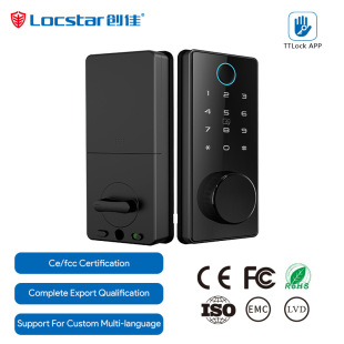 Cross -Bordder Full -Automatic Finger Print Lock American Dump -Locking Lock Lock Door Door Lock Small Lock Smart Lock Производитель