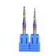 Edge HRC60 degree colorful coating taper ball end milling cutter woodworking acrylic carved end milling cutter cnc engraving machine
