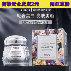 YOQQ美白祛斑贵妇膏美白淡斑遮瑕膏提亮保湿面霜50g 银色款现货