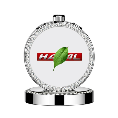 Perfplant seat — Ornaments for Car Interiors, Men's - ocean-scent-steel-label-with-diamond-perfume-holder-haval