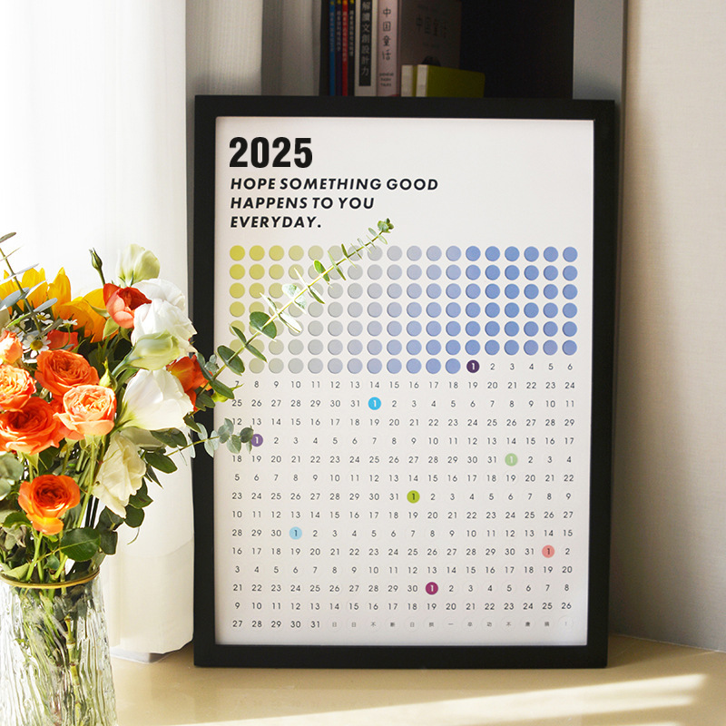 Hello Cultural and Creative Disappearing 2026 卓上カレンダー 新月間カレンダー 装飾壁掛けカレンダー フォトフレームカレンダー 手作りホームデコレーション|undefined