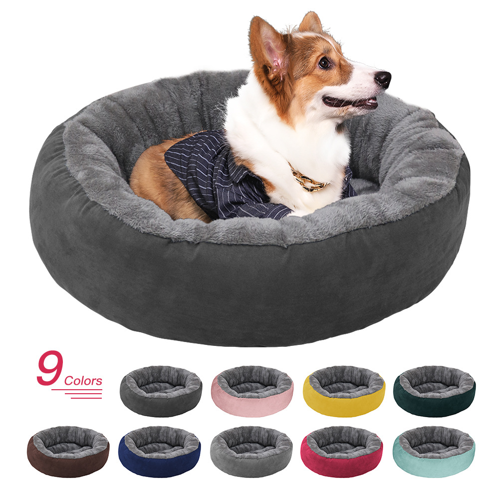 Felpa corta perrera sofá para mascotas nido de gato nido estera perro sueño profundo suministros para Mascotas Fábrica al por mayor