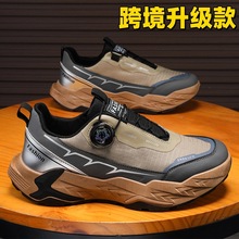 跨境登山男鞋2025年新款春季运动休闲防水防滑户外跑步旅游劳保鞋