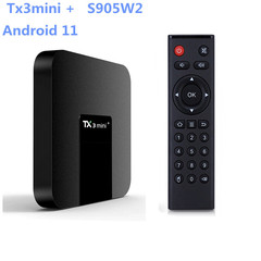 Tx 3miniセットトップボックスs 905w 2 android 11 4G/32Gデュアルバンドwifiネットワークハイビジョンプレーヤー