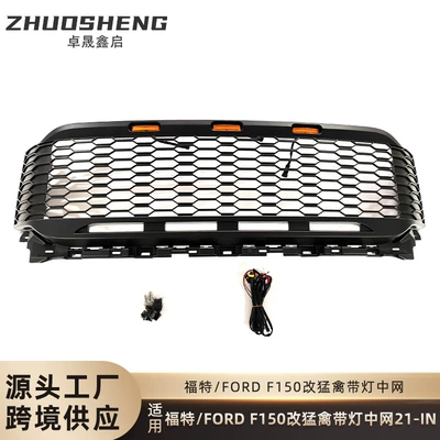 21-İN Ford F150 Raptor tipli LED işıqlı ön barmaqlıq tutqun qara