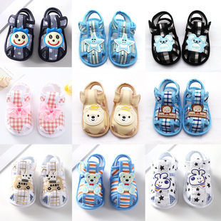 2023 Summer new sandals 0-1 years old baby soft bottom toddler shoes 3-6-9 month male and female children newborn baby shoes