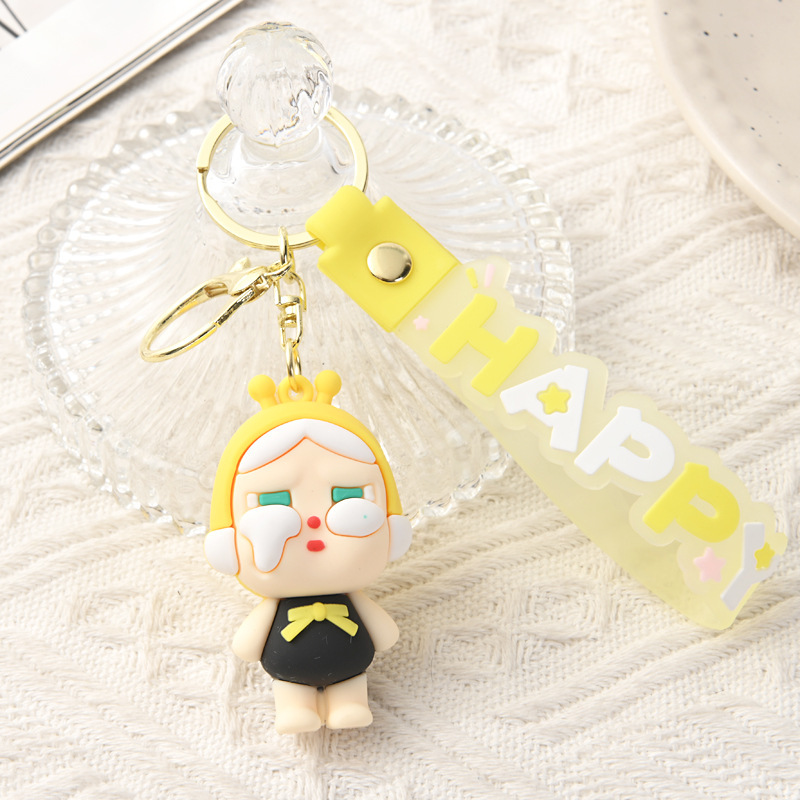 Muñeca de dibujos animados goteo llavero bolsas escolares exquisitas para hombres y mujeres colgantes para agarrar muñecas colgantes para el mercado nocturno regalos al por mayor