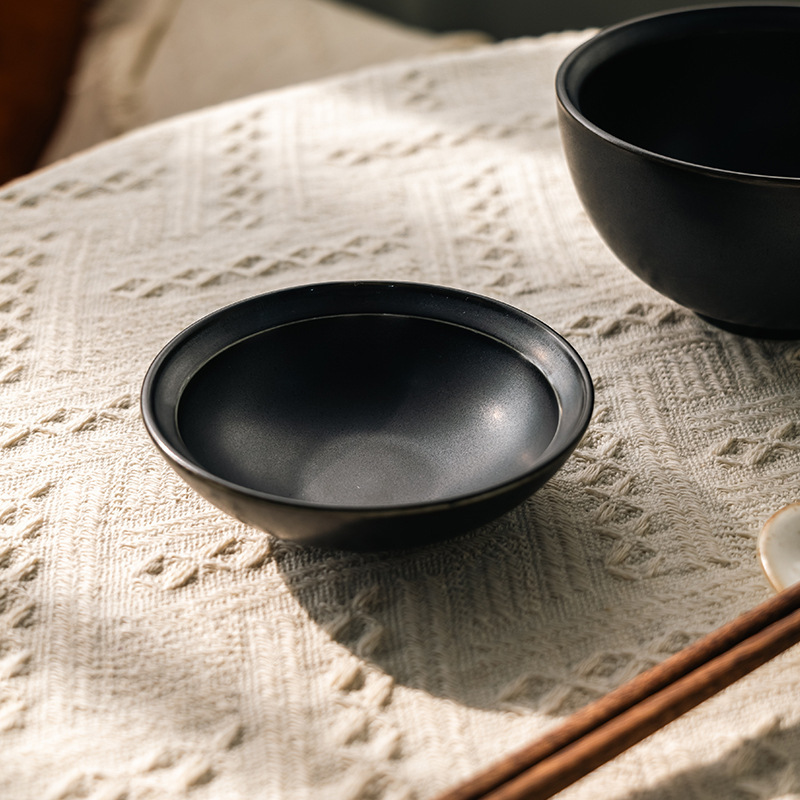Shihuijin matte stoneware 4-inch sub-mouth dip dish small plate seasoning dish hot pot barbecue sauce vinegar dish Shihuijin matte stoneware 4-inch sub-mouth dip dish small plate seasoning dish hot pot barbecue sauce vinegar dish