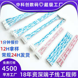 XH2.54蓝白端子排线电子线 排线端子连接线 PH2.0红白排线端子线
