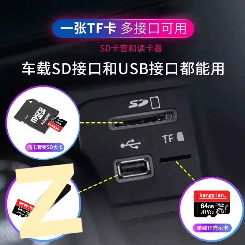 Карта памяти car SD без сжатия высокое качество звука 2025 новая популярная SD онлайн песня TF музыка хранилище