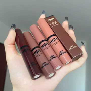 HERORANGE~shimmering water bright mirror surface lip glaze net red, the same type of film-forming water light sensitive glass lip color that is not easy to fade - ShopShipShake