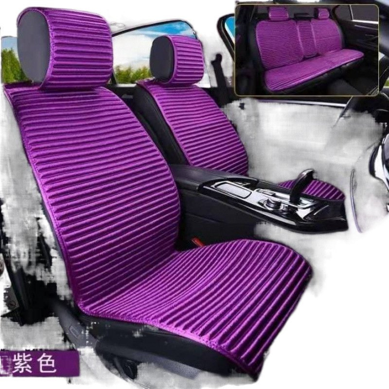四季通用自動車シートカバー氷糸シートクッション冬滑り止め半包クッション全包養生そば殻シートカバー|undefined
