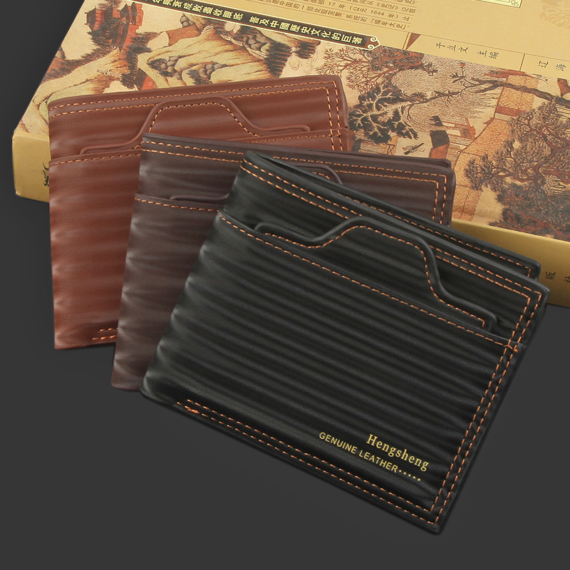 Men's 2021 New Multifunctional Short Business Thin Large Capacity Multi-card Slot Trendy Fashion Wallet display picture 29