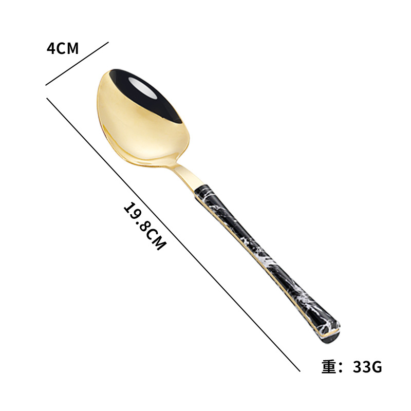 Cross-border Amazon imitación de acero inoxidable mango de madera pequeña cintura cuchillo, tenedor y cuchara de cuatro piezas conjunto occidental vajilla regalo traje de regalo para la boda