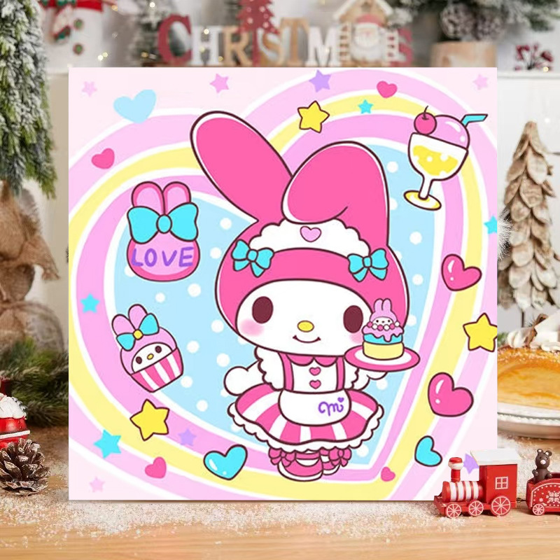 漫画 Q バージョンエッグマンパーティーシリーズ DIY デジタル油絵子供の手作り着色油絵装飾品卸売|undefined