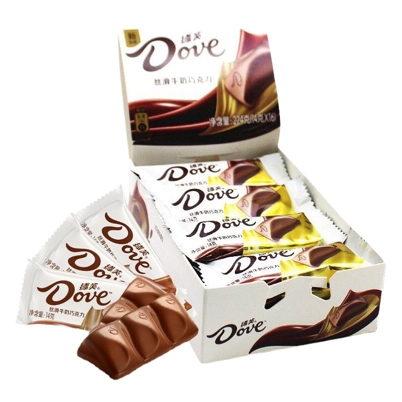 Dove Шоколадный ряд шелковикого молока 14g День Святого Валентина дети закуски Сувейди конфеты супермаркет оптом