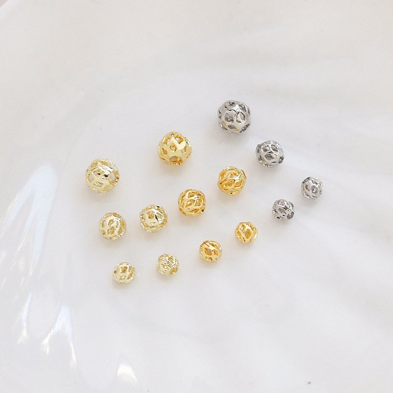 1g Weight Beads Jewelry Making Type DIY Jewelry Accessories Classification 1 Piece Quantity Copper Material Solid Color Pattern Plating Design Simple Style Style 1 Piece Copper Solid Color DIY Jewelry Accessories Beads 5