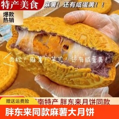 タロイモ餅大月餅潮山ネットセレブスナック紫芋ミートフロス塩卵黄中秋節広東風卸売
