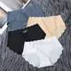 Ice silk seamless breathable waist underwear Ladies wave hip belly sexy pure cute wholesale 313