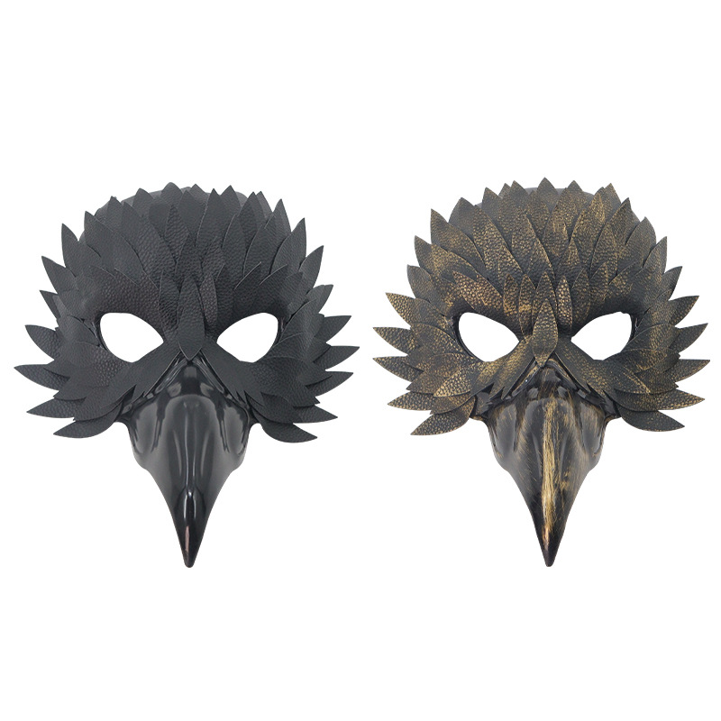 Halloween transfronterizo máscaras de plumas de águila fiesta fiesta de baile espectáculo de props fiesta máscaras de pascua
