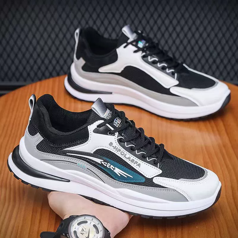 Внешняя торговля мужская обувь, летняя новая дышащая спортивная обувь, повседневная обувь в корейском стиле, студенческая модная обувь для бега, мужская обувь через границу