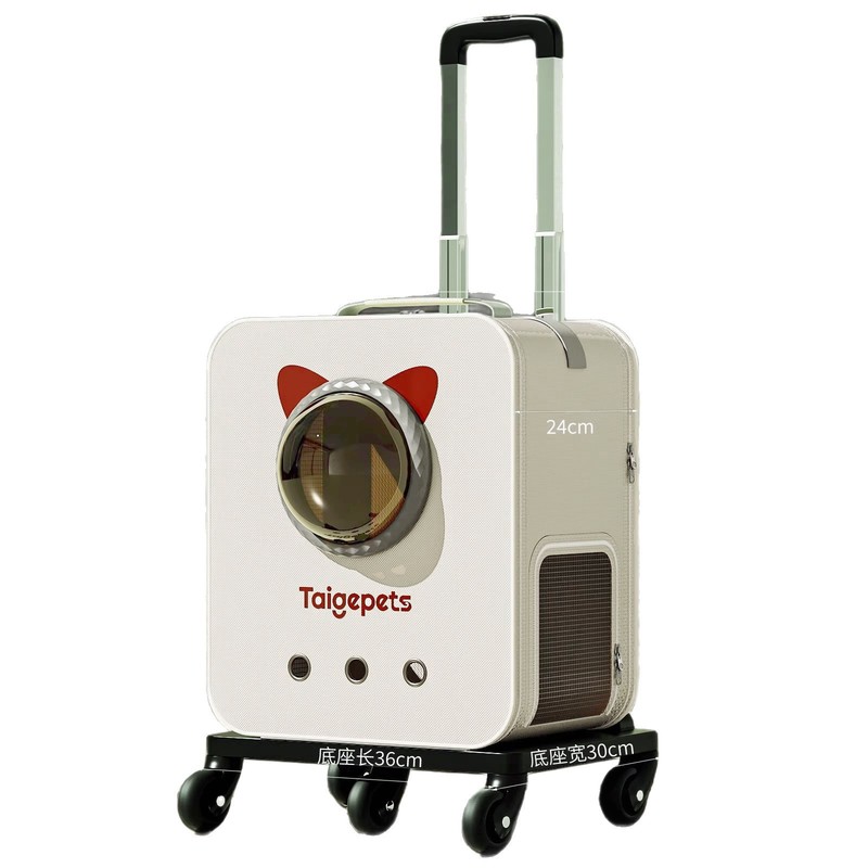 猫バッグスペースカプセルバックパック大容量ペットバックパック抗ストレス猫ケージ猫バッグトロリーケース猫ボックス犬バックパック|undefined
