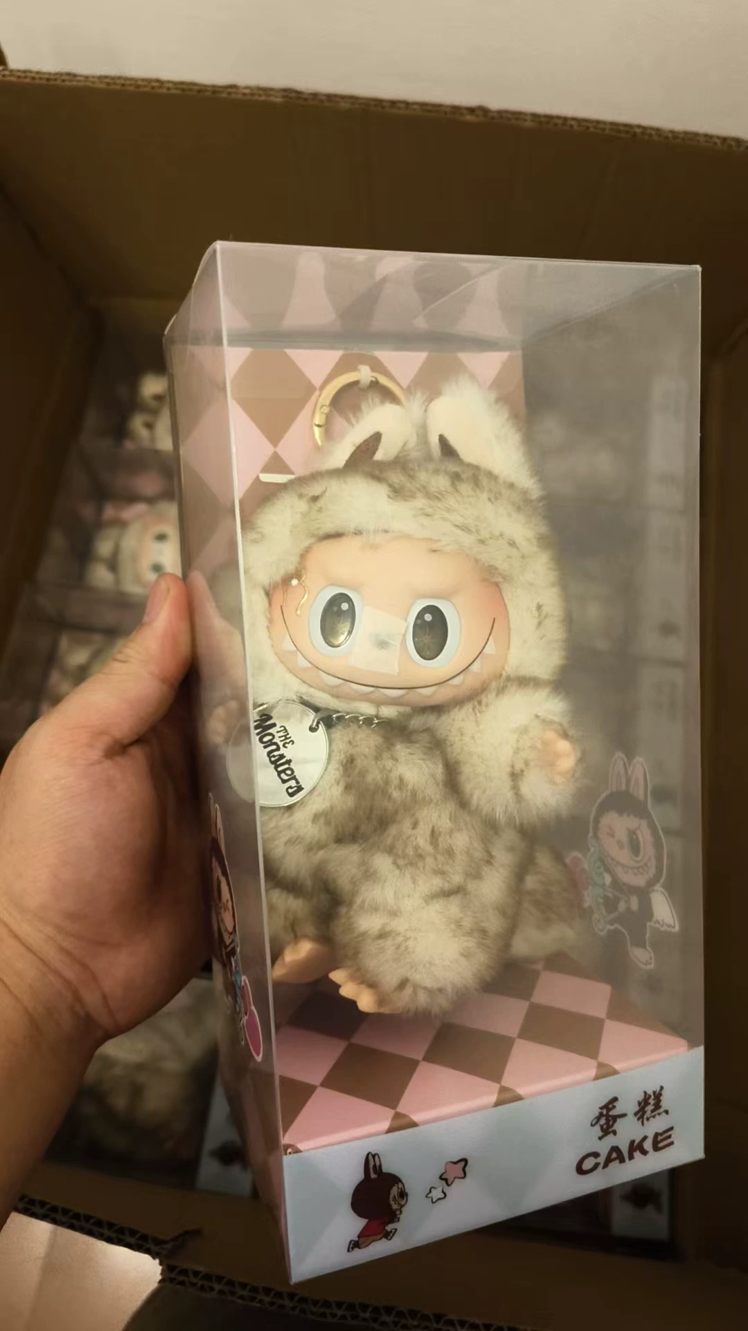Архангел Labubu точка Labubu большой лидер слепой мешок ручной работы кукла поколения клей плюшевой подвески любовь