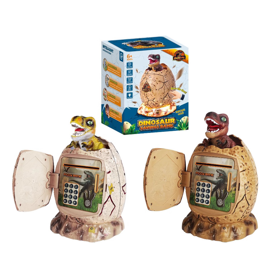 Transfronteriza de los niños de dibujos animados de la música de ahorro de contraseña de la máquina de almacenamiento de dinero automático rollo dinero ATM astronauta Money Box