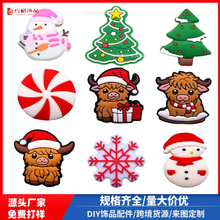 圣诞节雪人圣诞老人卡通珠子 DIY串珠笔饰品配件散珠厂家批发