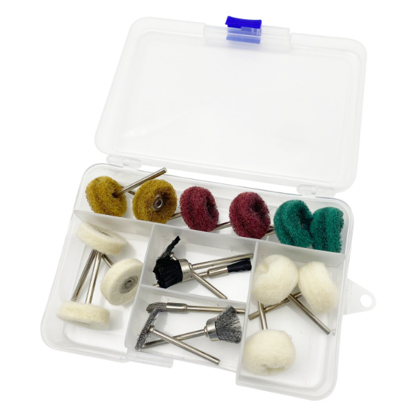 笔刷碗刷电动抛光打磨头T型有柄毛刷清洗打磨刷子胶丝轮羊毛轮