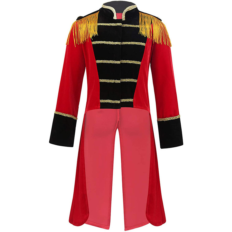 Tongyuan Hansber Kidsren Boys and Girls Sequined Long-Sleeved Gentleman Tailor Halloween Circus Performance Costume