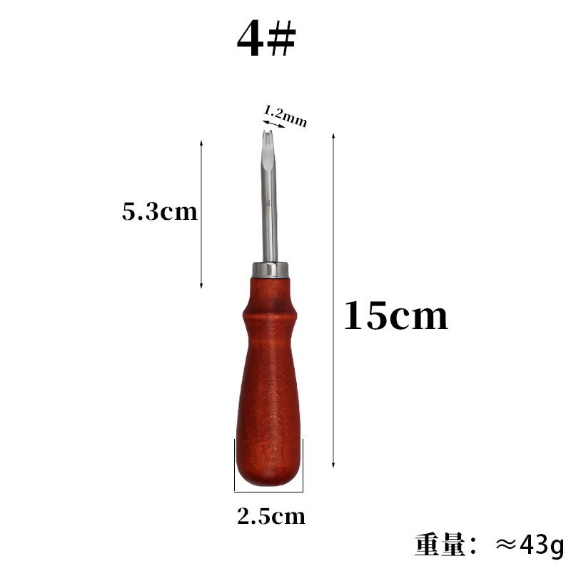 ケヤキの柄の皮革の工具は辺を削ります。|undefined