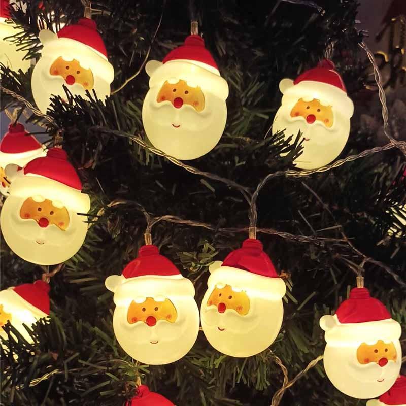 Papá Caperucita Roja de Navidad - luz cálida